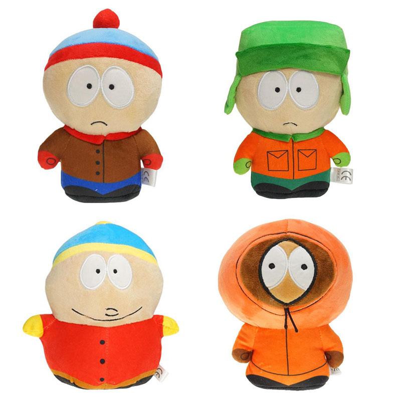 

4Pcs/lot 18-20cm Amine The South Parks Cartman Plush Toy Cartoon Kyle Kenny Stan Stuffed Doll For Children Baby Birthday Gifts 18cm