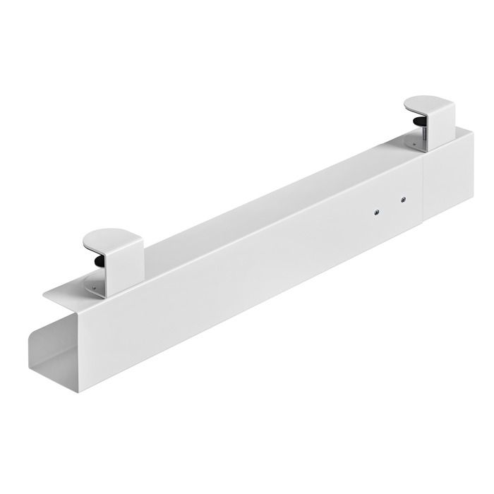 Organisateur de câbles - maclean - mc-333 - longueur réglable 800/1000/1200 mm - charge max 5kg - couleur blanc