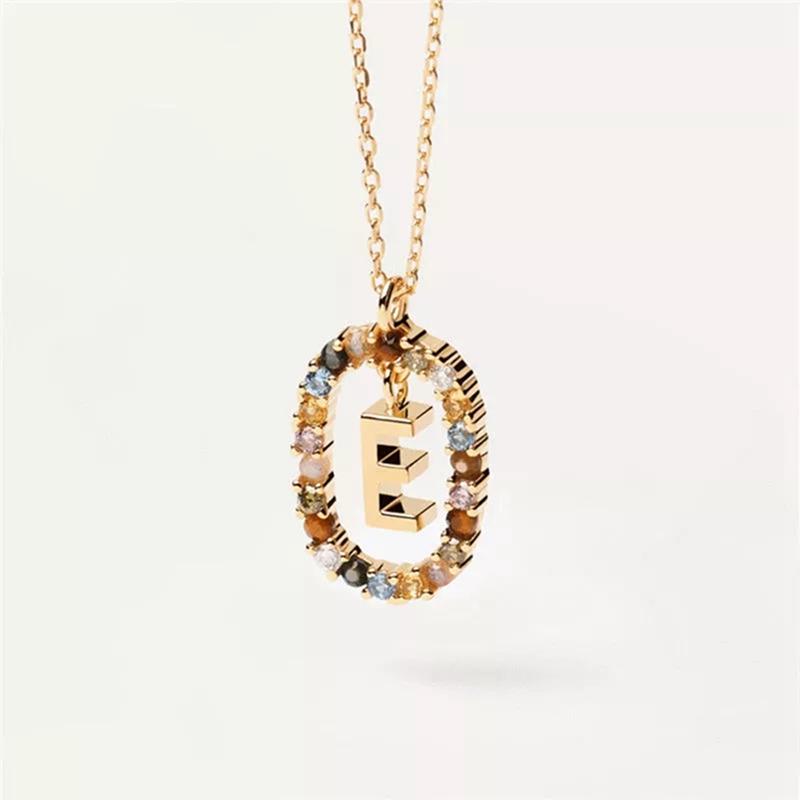 26 Engelse Letters Hanger Ketting Zircon Mode A - Z Initiaal M S C K Trendy Alfabet Lange Ketting Voor Vrouwen Mijn Sieraden