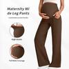 European Maternity Wide-Leg Pants: High Waist, Breathable, Belly Support, Comfortable Fit for Autumn & Winter.