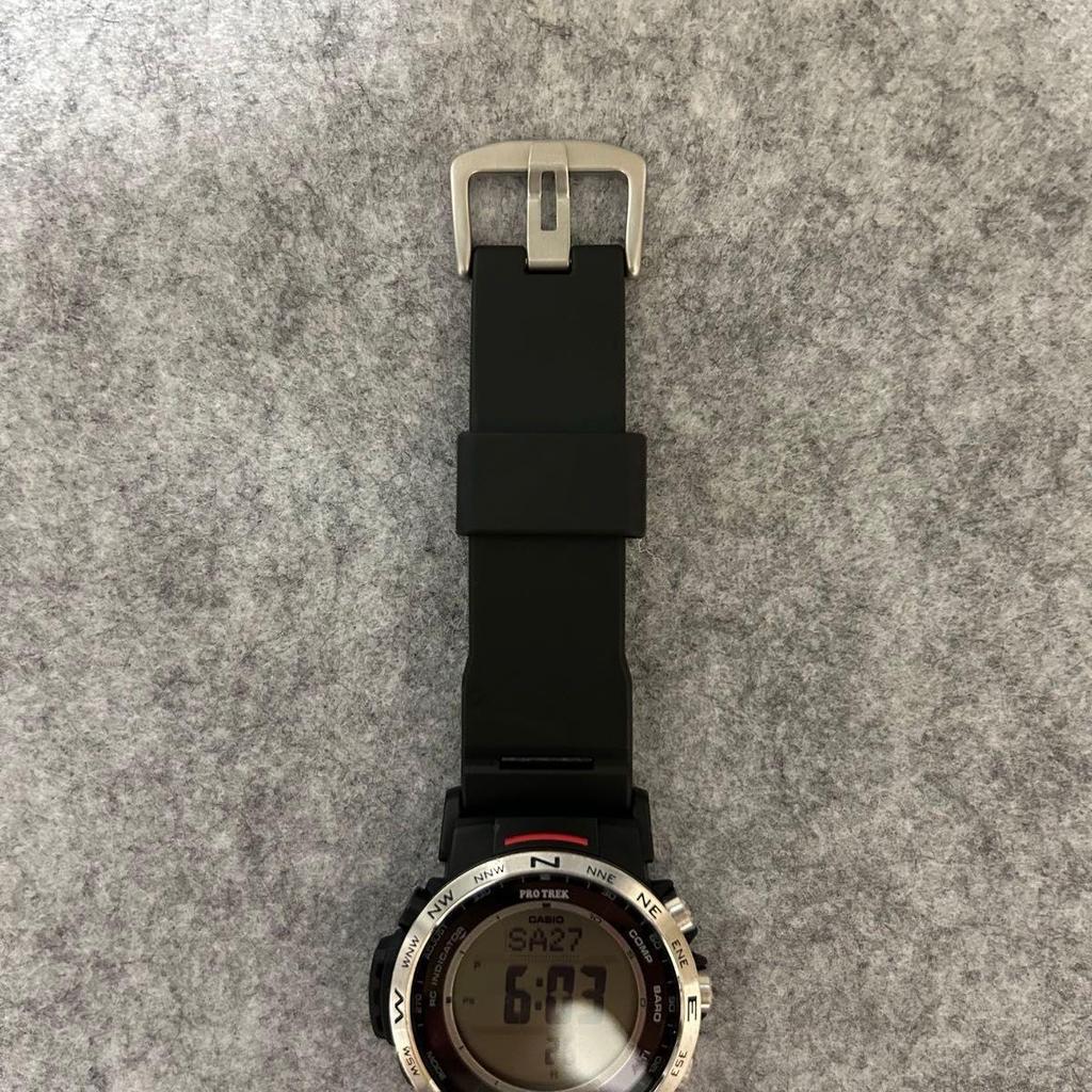 Used Casio Pro Trek PRW-35-1AJF Triple Sensor Radio Solar PROTREK PRW-35-1JF