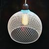 Stylish Geometric Wrought Iron Lampshade for Home or Cafe Entrance