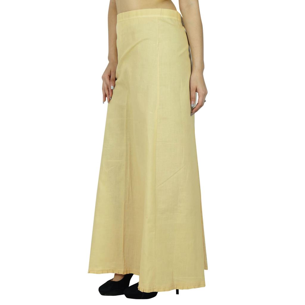 Bollywood Stitched Petticoat Cotton Inskirt Solidna indyjska podszewka dla Sari
