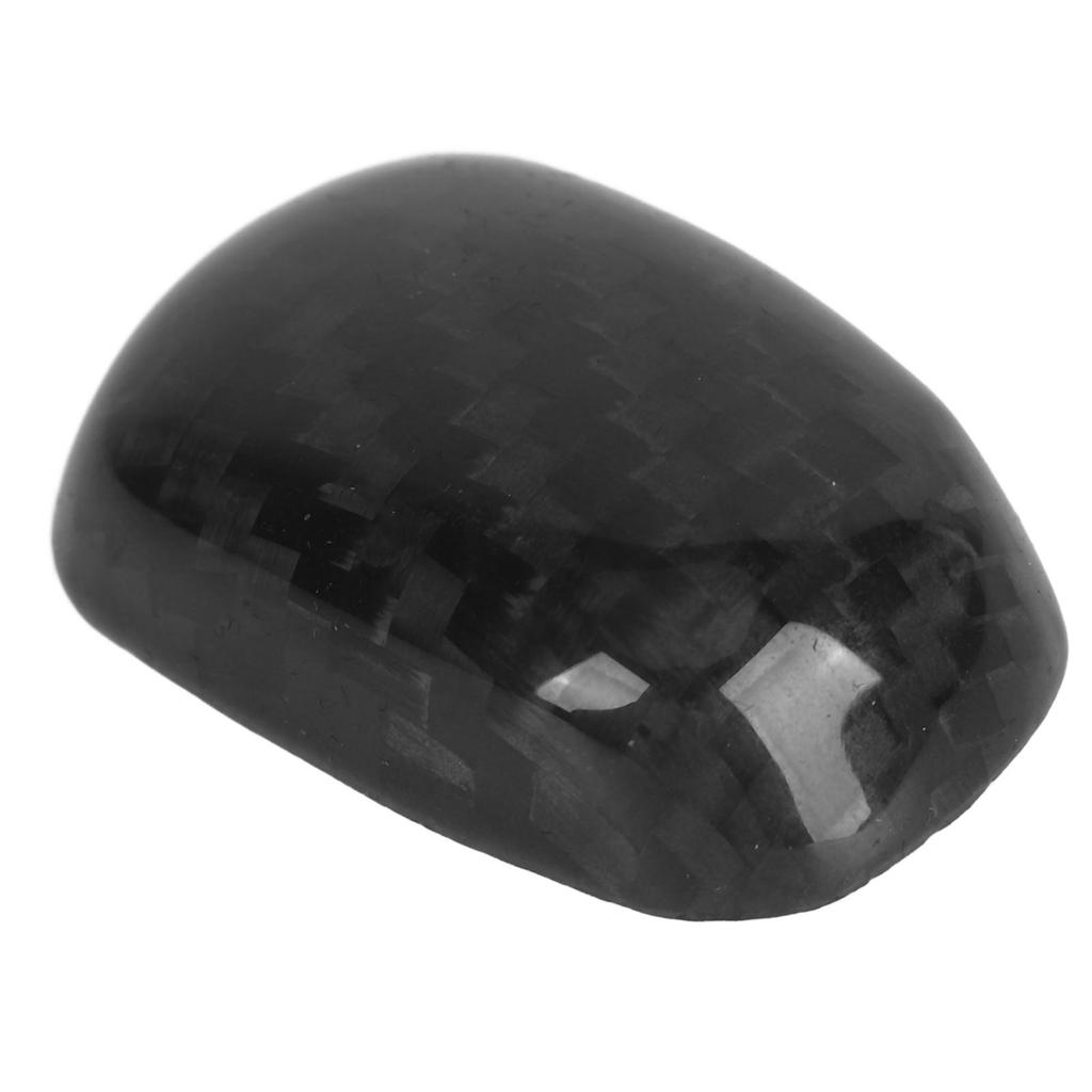 Gear Knob Unlock Button Cov Carbon Lev Unlock Button Trim Replacement for G37 FX35 QX70 QX50