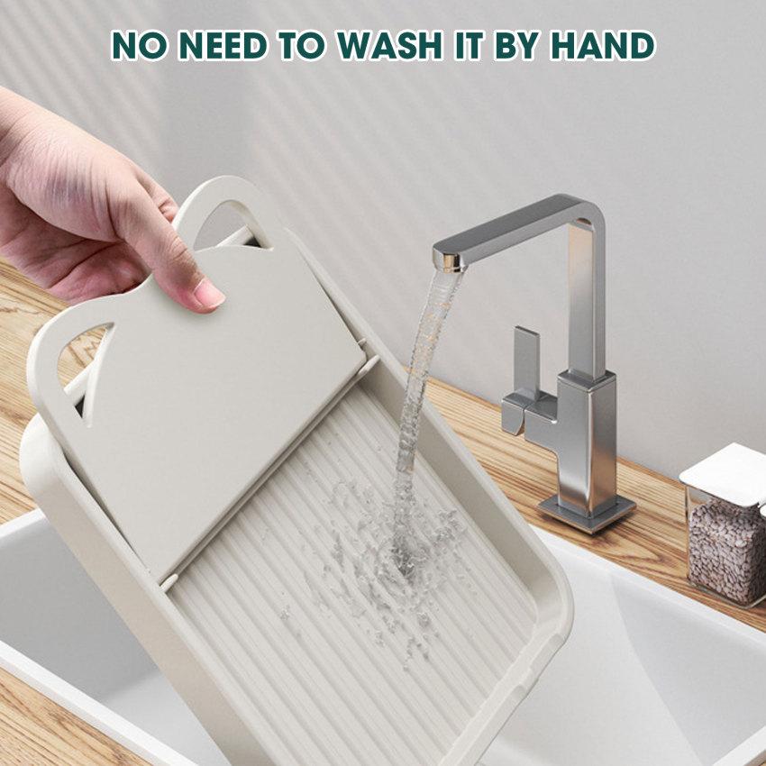 Kitchen Spatula Storage Rack Foldable Plastic Cookware Storage Rack Anti Slip Draining Pot Lid Storage Rack Kitchen Accessories