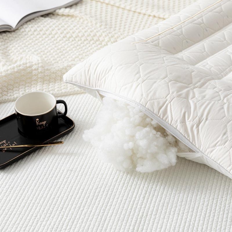 Household Latex Cassia Pillow Single Neck Pillow Low Pillow Student Dormitory Pillow Core One Piece