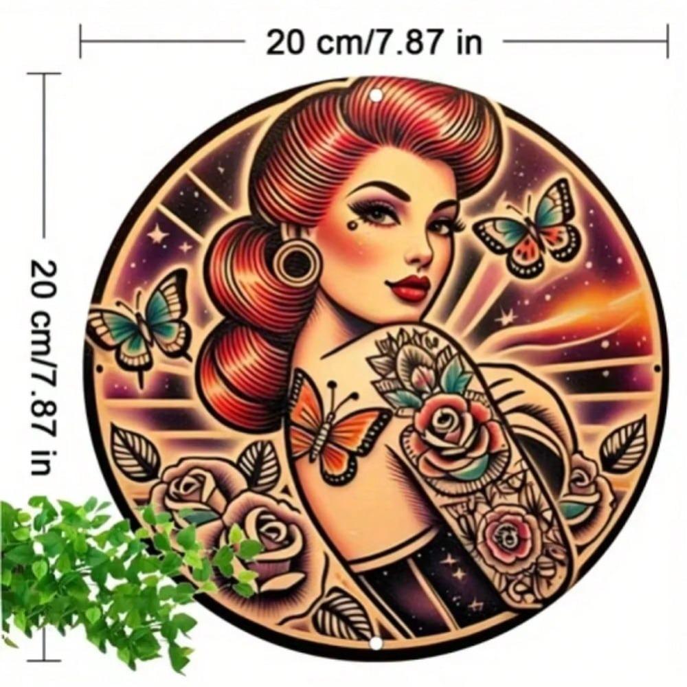 Metal Wall Art 2D Flat Relief Design For Porch Garage Home Halloween Decor