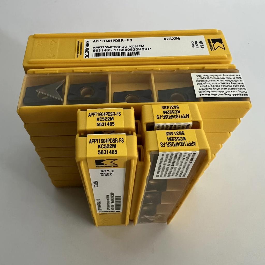 KENNAMETEL / APPT1604PDSR-FS KC522M / Original carbide blade 10 Pcs