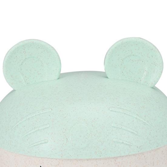 2 buc/set 450 ML bol de hrănire Suport pentru telefon inteligent Design Anti-cădere Material de calitate alimentară Bol cu ​​paie pentru mese pentru grădiniță