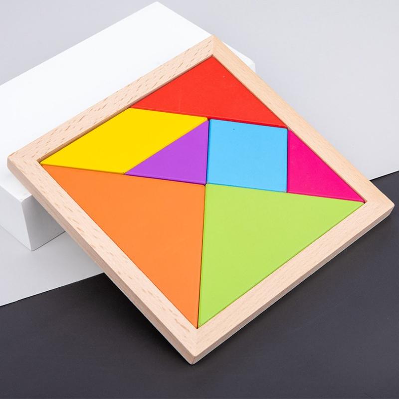Puzzle Tangram Dla Pierwszoklasistów Rozpoczynających Szkołę Przedszkole Zabawka do Wczesnej Edukacji