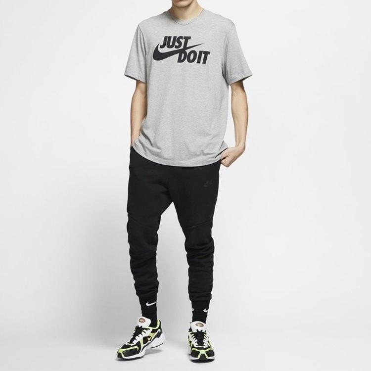 Nike Sportswear Just Do It Slogan Short Sleeve T-Shirt Men Tops Dark-Grey AR5007-063