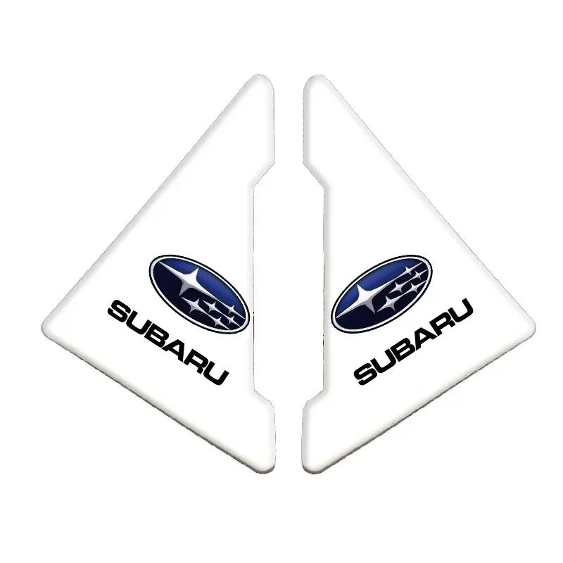 2pcs Car Door Corner Silicone Anti-Scratch Anti-bump Protection Stickers for Subaru Legacy Forester BRZ Impreza Levorg WRX STI