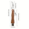 Mini Mushroom Knife Stainless Steel Wooden Handle Sharp Picking Knife Hard Stainless Steel Multifunctional knife to mushrooms