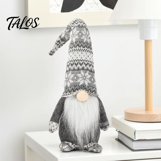 Gift Boxed Holiday Decoration Christmas Gnome Decoration, Plush Tomte Swedish Figurine, Soft Scandinavian Coffee Shop Display Ornaments Dwarf Doll for