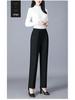 Fleece-Lined High-Waisted Straight-Leg Pants for Middle-Aged & Elderly Women - Ideal for Spring & Autumn