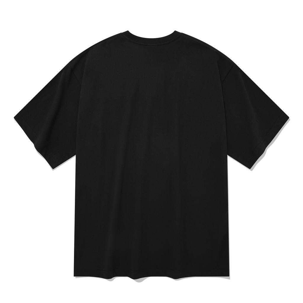 RADINEO 20-Count Shaking Blue Short Sleeve T-Shirt Black