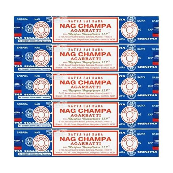 SATYA Saibanagu Champa 15g 5 pieces set