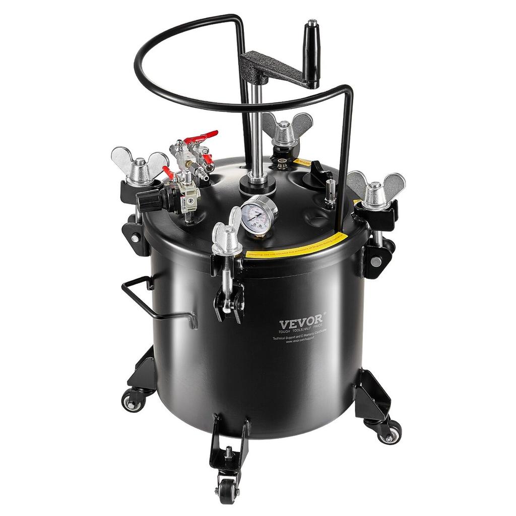 Réservoir de pulvérisation à pression 20L/5gal avec roulettes Mastic de réparation de fuites