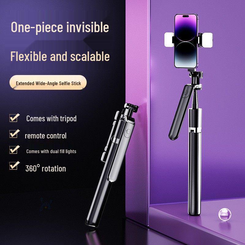 Popular Bluetooth Selfie Stick Tripod with 360° Rotation & Remote Control for Stable Video