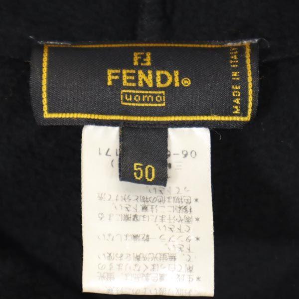 FENDI made in Italy Long sleeve freeze Parker 50 Black series pullover Men's Used