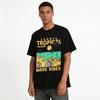 Summer Tropical Island Wave Vibes Graphic Casual T-shirt Pure Cotton T-shirt