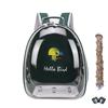 Tragbarer Vogelkäfig mit Sitzstange, Futterspender und Schale, Acryl-Haustier-Rucksacktasche, Wellensittich, Nymphensittich, Papagei, Kaninchen, Reisen