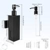 Stainless Steel Soap Dispenser Bathroom Wall Mounted Hand Liquid Shampoo Dispenser for Bathroom Kitchen Home Hotel
