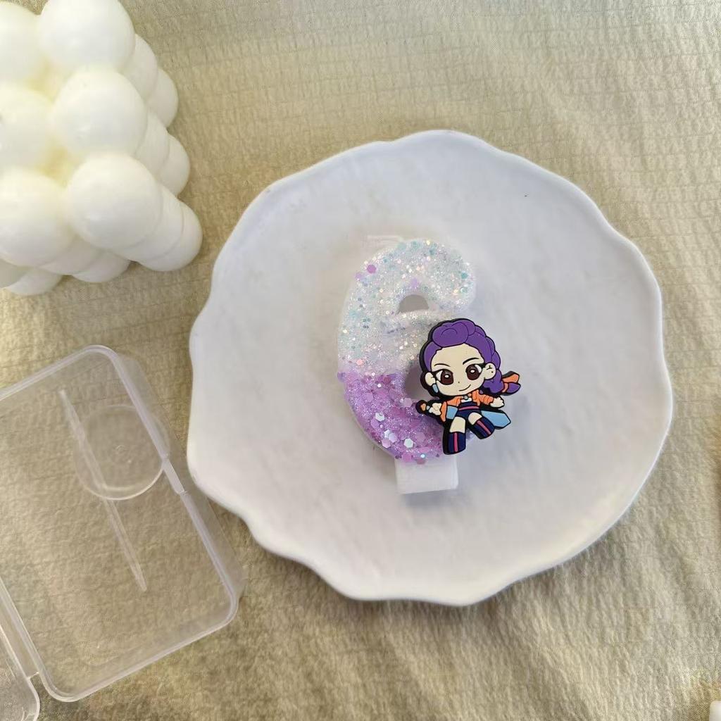 KPOP Hunting Demon Theme Creative Birthday Candles 1/9 Children's Birthday Party DIY Creative Birthday Candles