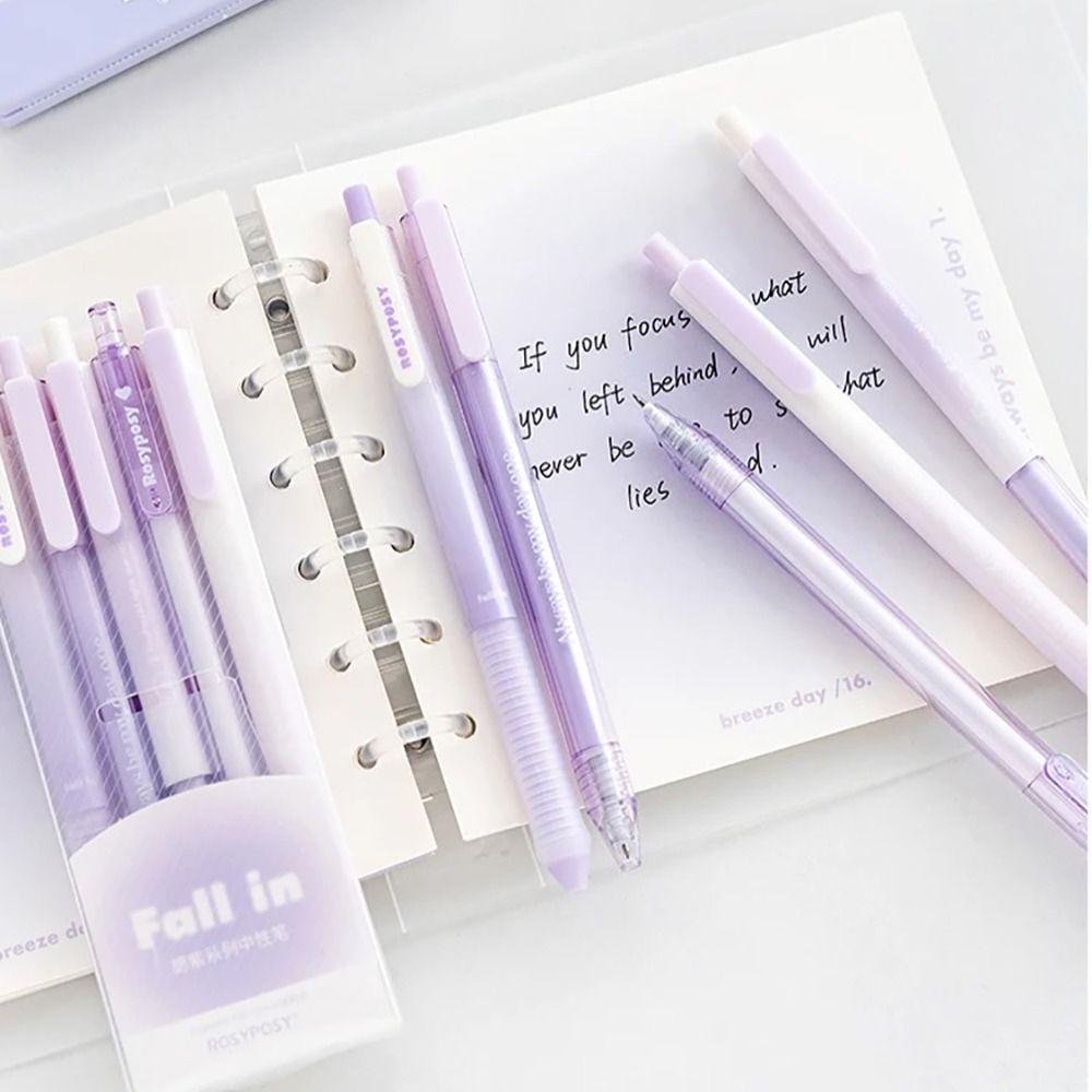 Farbverlauf Gelstift Set Schwarze Tinte Kunststoffgehäuse Blush Design Gelstifte Set Schreibwaren Büroartikel Schreibwaren