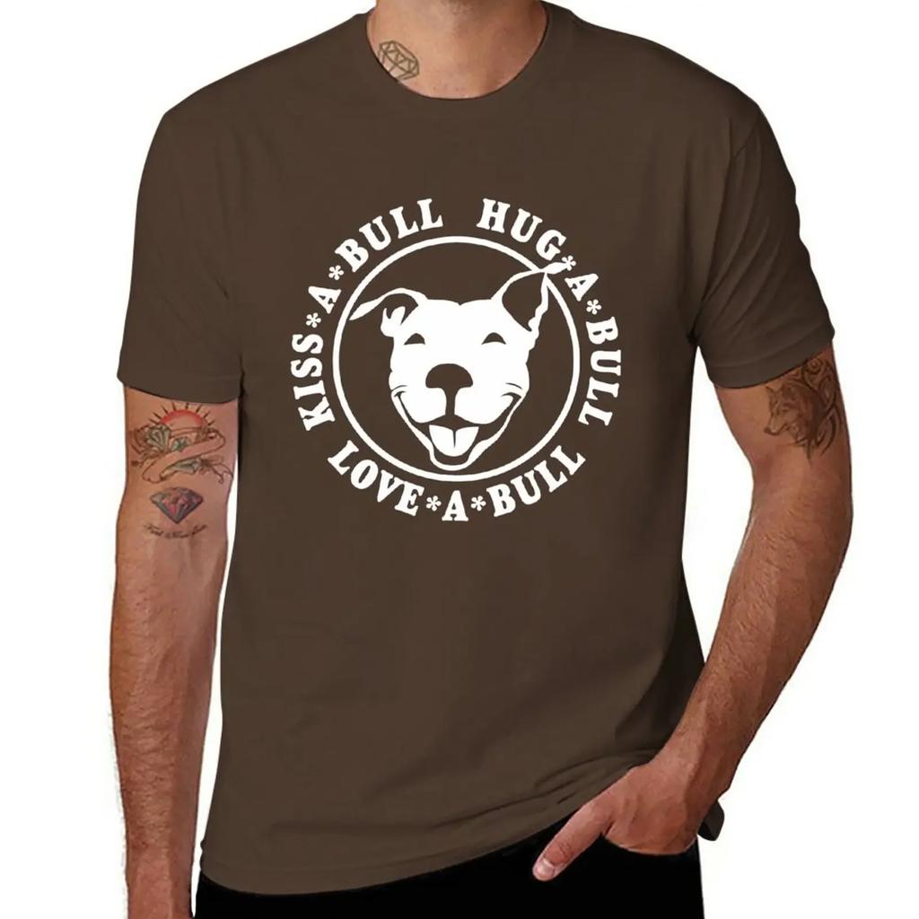 Love-A-Bull Pitbull Bully Dog Rescue| NickerStickers? on Redbubble T-Shirt Aesthetic clothing Blouse anime mens t shirts