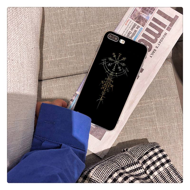 Viking Vegvisir Odin Nordic Telefon Fall für iPhone 11 12 13 mini pro XS MAX 8 7 6 6S Plus X 5S SE 2020 XR fall