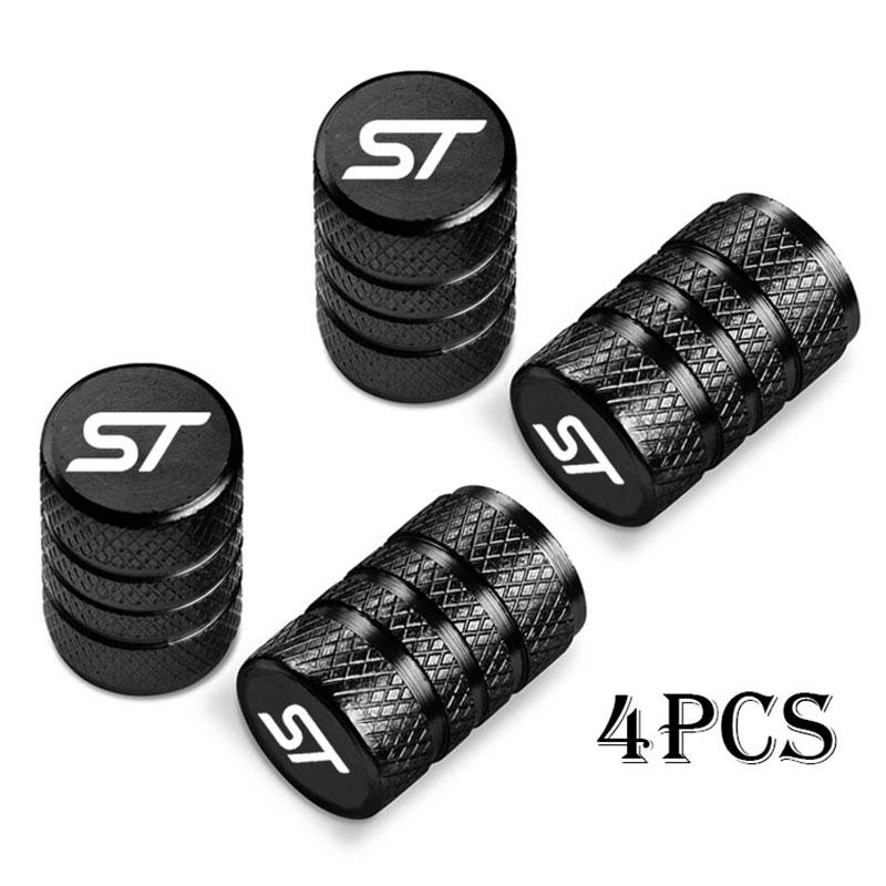 For Ford ST FOCUS 2 3 Mondeo Fiesta Kuga MK2 MK3 MK4 Car Wheel Tire Valve Caps Tyre Stem Covers Airdust Waterproof