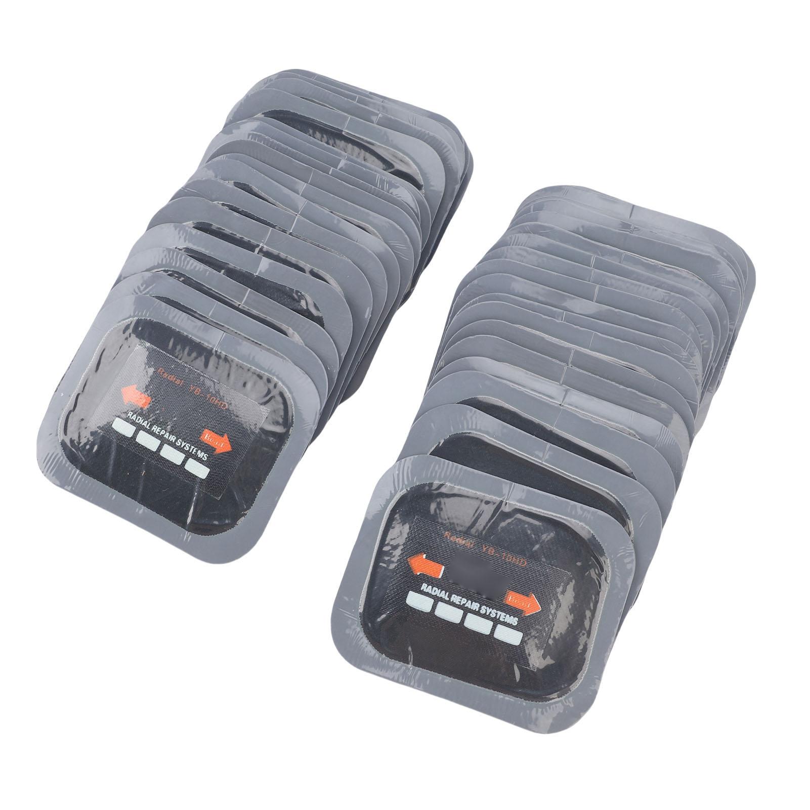 

40 шт. Радиальные заплатки для ремонта шин 65x80 мм Универсальный резиновый набор для ремонта шин для легковых автомобилей, мотоциклов, грузовиков