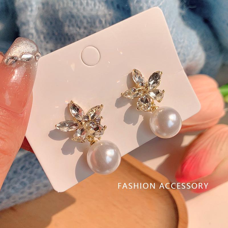 Korean Luxury Butterfly Tassel Earrings: Elegant, Versatile, Long Dangle Design with Silver Needles for Women