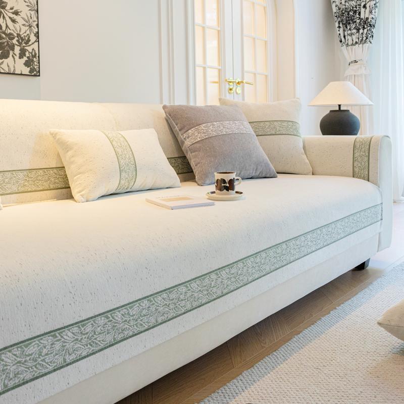 Chenille Sofa Cushion, Universal Cover for All Seasons, Universal Cover, Modern Light Luxury Cover, Non-slip, Anti-cat Scratch Cushion