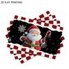 4pcs/6pcs Christmas Placemats for Dining Table, Candy Cane Santa Table Placemats, Suitable for Holiday Decorations, Dining Tables, Scenes, Weddings, B
