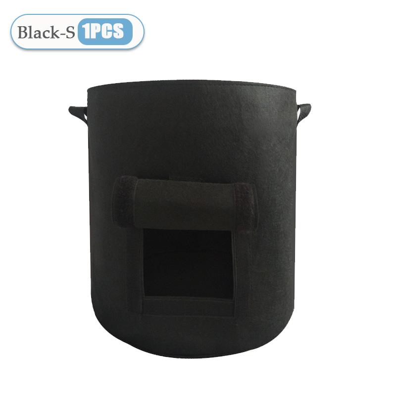 

1-8PCS 5/10Gallon Felt Potato Planting Bag Large Diameter Vegetable Plant Seedling Bag Non-Woven Felt Potato Growing Bucket