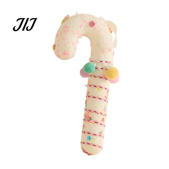 Striped Cane Ornaments Christmas Foam Ornament, Large Candy Lollipop Gingerbread Gift Box Man Pendant Set Hanging Decoration for Xmas Tree,