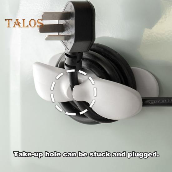 10Pcs Kitchen Appliance Cord Organizer Adhesive Small Home Appliances Cord Winder Wrapper Keeper Stick-on Pressure Cooker Mixer Coffee Maker Cable