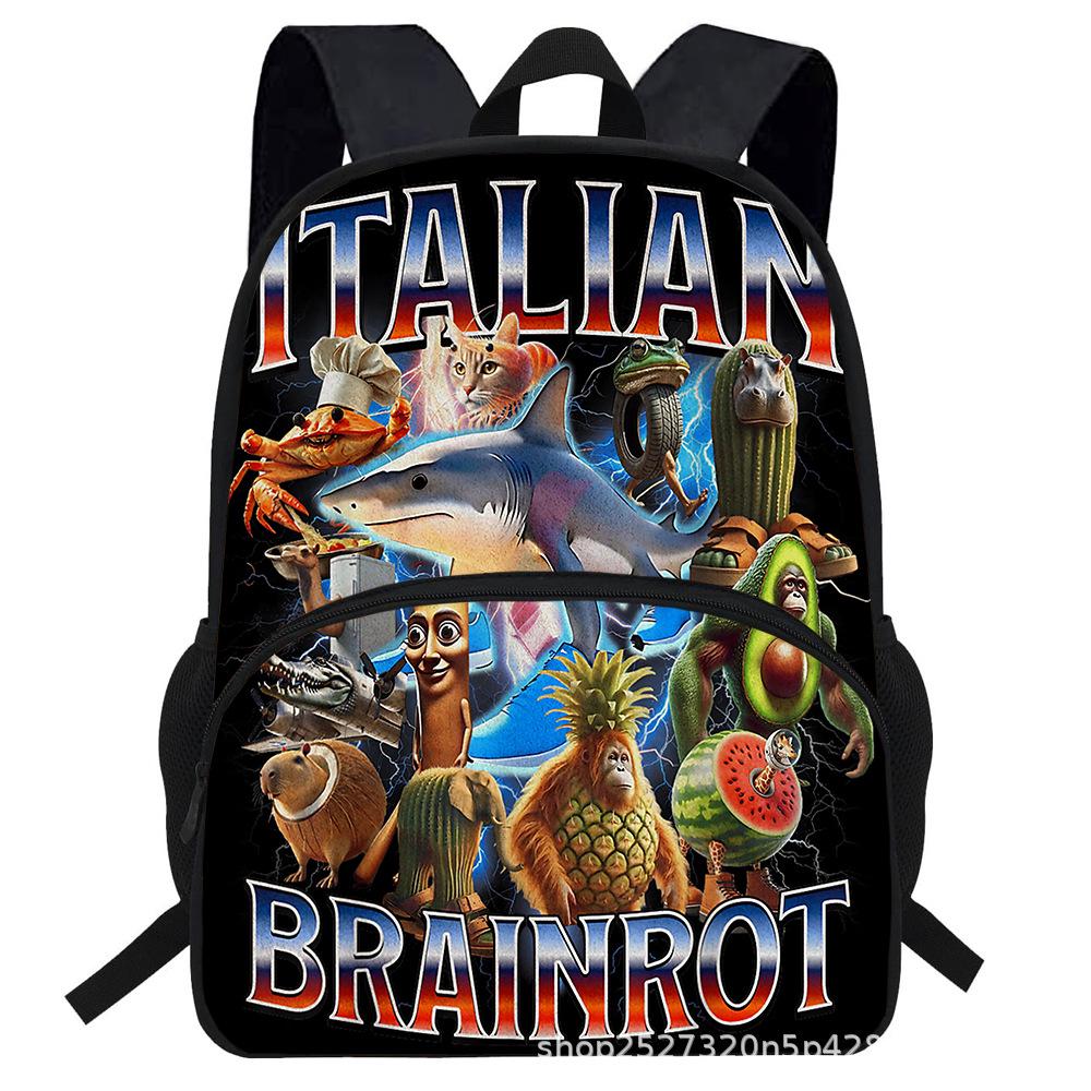 Stickman Italian Brainrot Backpack