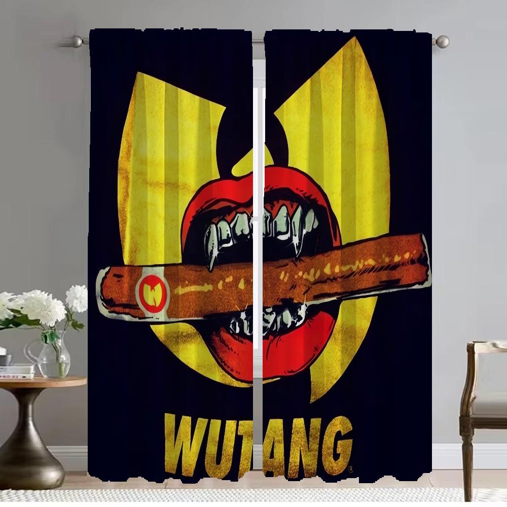 

Wu T-Tang Clan Home Interior Curtains for Living Room Tulle for Bedroom Partition Halloween Decoration Shades Curtains 2 Pieces W50xH70cmx2pcs-CL