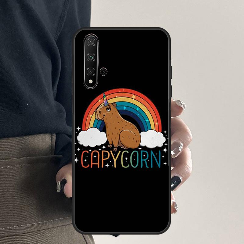 

Cartoon Capybara For Huawei Nova Y70 Y90 Y60 Y61 Y91 Y72 9 10 SE 12i 12s 11i 5T P60 Pro P20 P30 P40 Lite Case Huawei P20 Lite