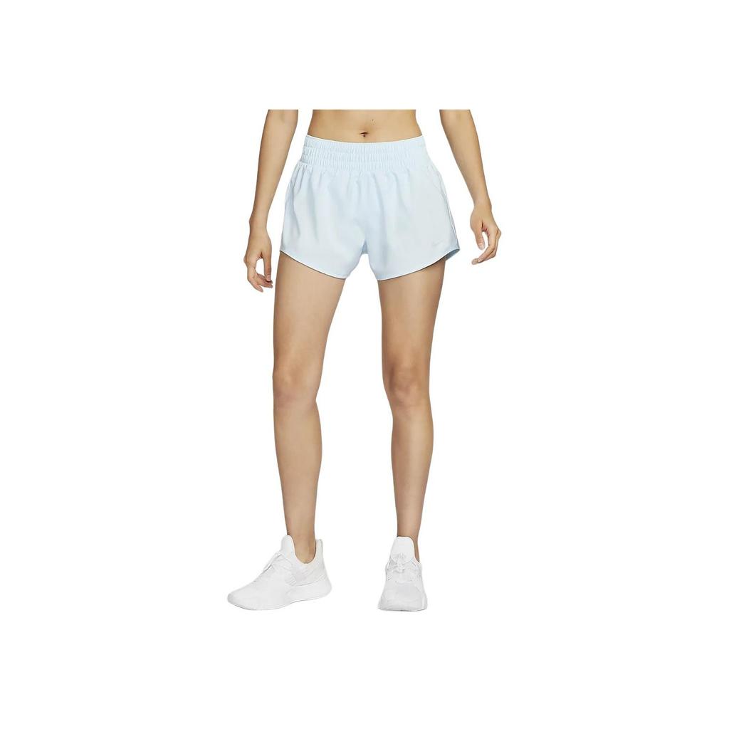 Nike Dri-Fit One Breathable Quick-Dry Mid-Rise Training Shorts Women Shorts Glacier-Blue DX6011-474