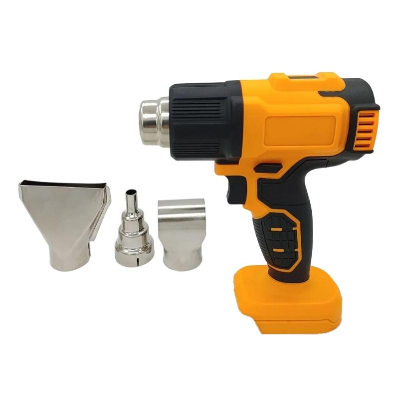 Multipurpose Cordless Heat Guns for Crafts Compatibles with 18V Battery Features LCD Digital Display and Safety Switches
