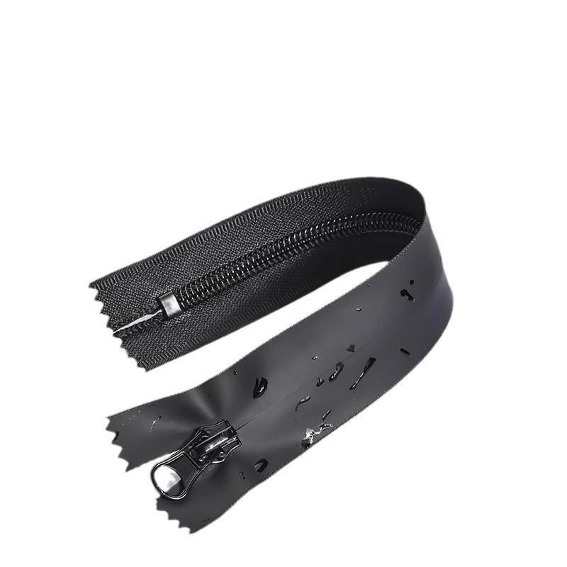 Nu. 5 Fermoar Invizibil Impermeabil din Nailon Negru pentru Buzunar Jachetă Sport de Exterior, Capăt Deschis