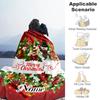 Christmas Snowman Reindeer Customize Text Blanket Cozy Personalized Blanket Warmthful Decor for Home Decor Chair Couch Nap Ideal for All Seasons