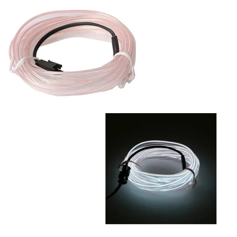 

Automotive ambient light, cold light line, interior light guide strip USB ambient light strip wiring free decorative light strip USB port&1M білий