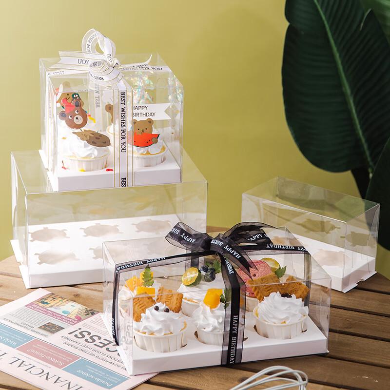 Transparent Cupcake & Muffin Packaging Boxes