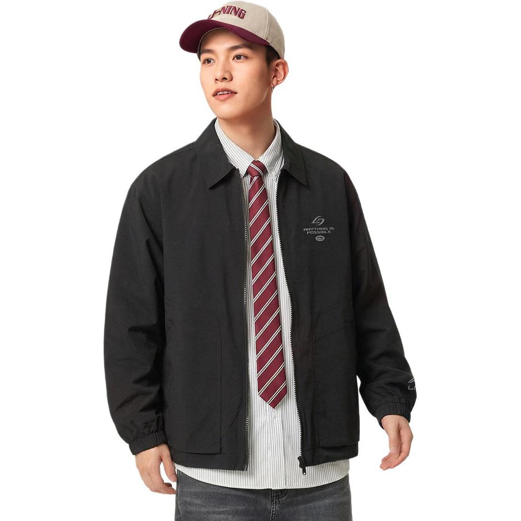 Li Ning Sport Lifestyle Serie Winddicht Waterafstotend Koppel Windjack Uniseks Bovenkleding AFDWJ25-1