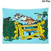 Pippi Longstocking Custom Name Wall Tapestry Aesthetic Wall Hanging Printed Fabric Blanket Decorative Tapestries for Bedroom Living Room Home Decor